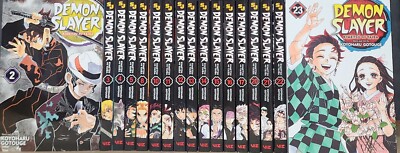 Demon Slayer Kimetsu no Yaiba Vol 1-23 English Manga New Viz Brand