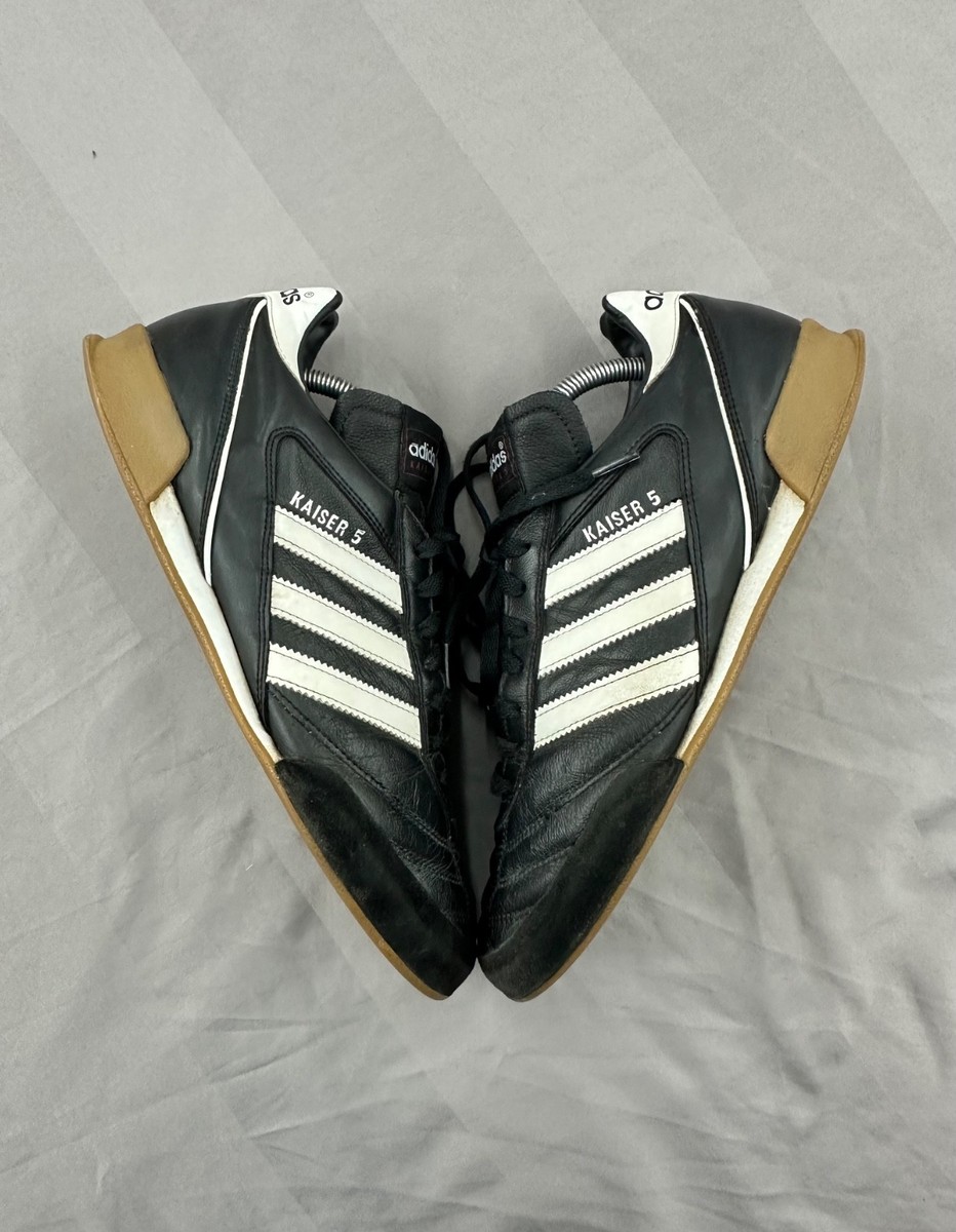 Adidas Kaiser 5 Goal Indoor Shoes Soccer Futsal Black Retro
