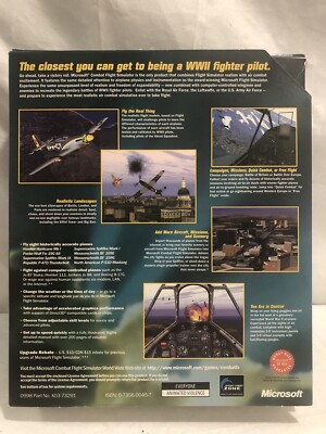 Microsoft Combat Flight Simulator WW2 Europe Series Windows 98 PC