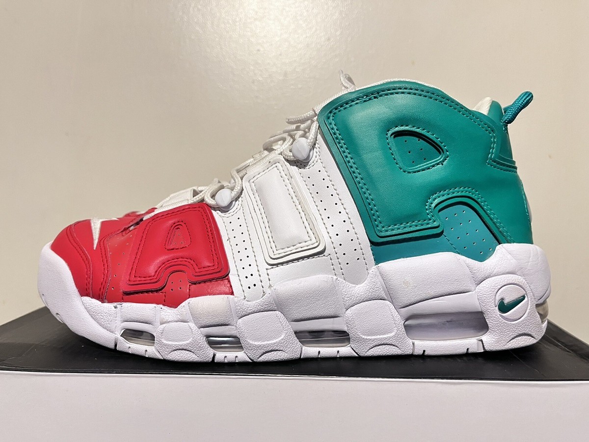 2018 Mens Nike Air More Uptempo 96 Italy Red Green White Size 10