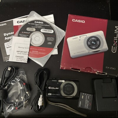 Casio EXILIM EX-Z90 12.1 MP Digital Camera - Black (Battery) for