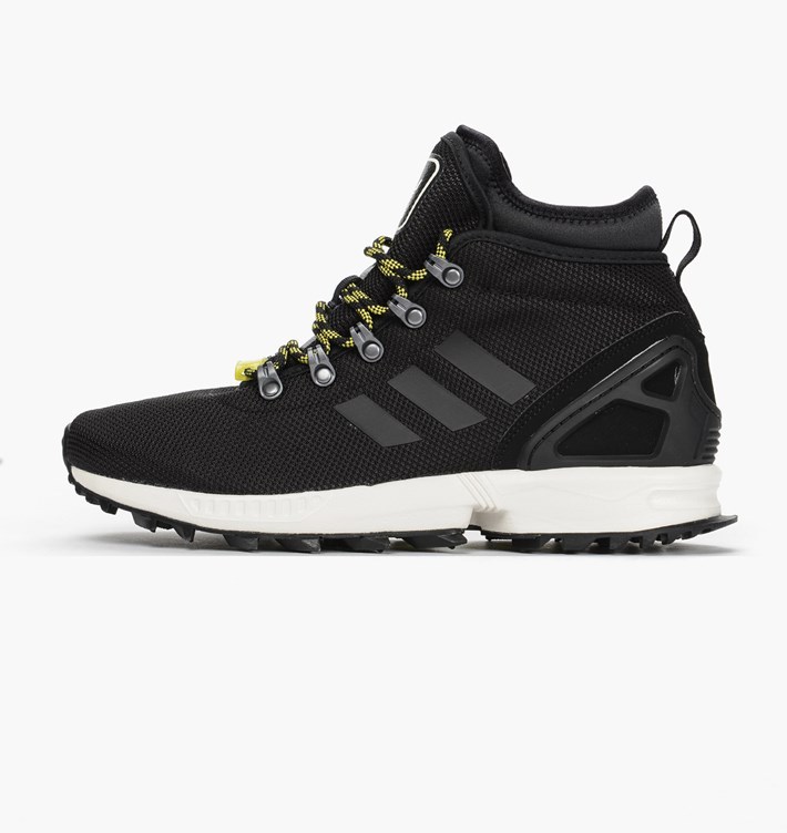 ADIDAS ZX FLUX WINTER TRAINERS SNEAKERS ORIGINALS S82933 BLACK UK