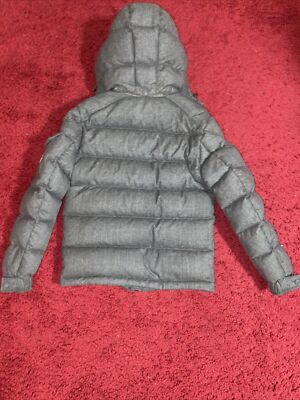 Moncler Montgenevre Giubbotto Wool Puffer Jacket Grey Size 0 | eBay