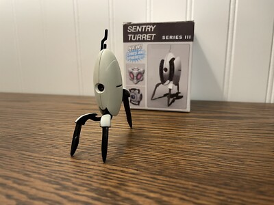 Portal 2 Series III (3) - Closed White Sentry Turret - NECA Valve