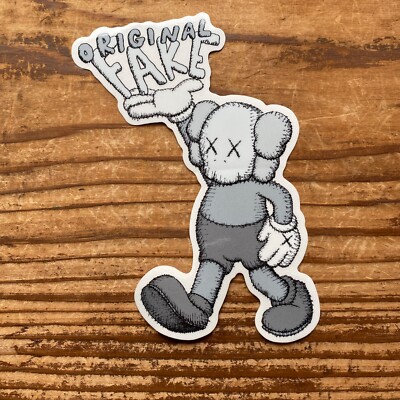 Brand New KAWS OriginalFake Sticker MEDICOM TOY Promotional Item