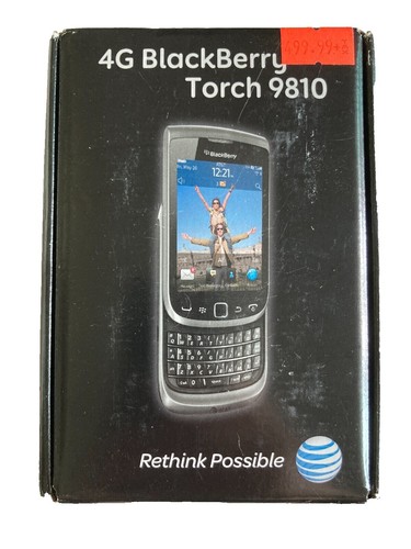 BlackBerry Torch 9810 AT&T GSM 4G Qwerty Slider Touch Smartphone