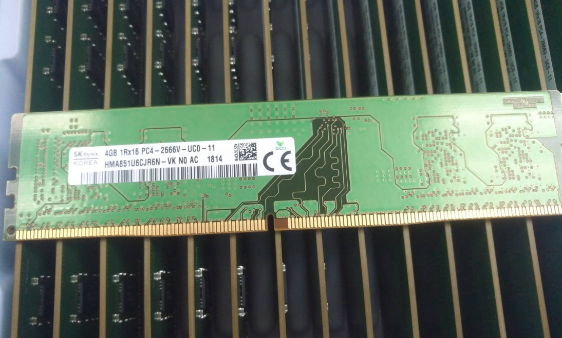 SK Hynix 4GB DDR4 1Rx16 PC4-2666V-UC0-11 HMA851U6CJR6N-VK N0 AC