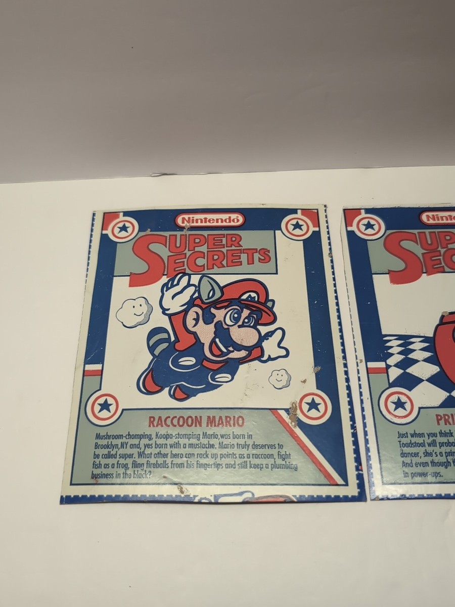 Super Mario Bros. Nintendo SNES Secrets Pepsi Tip Card 24PACK