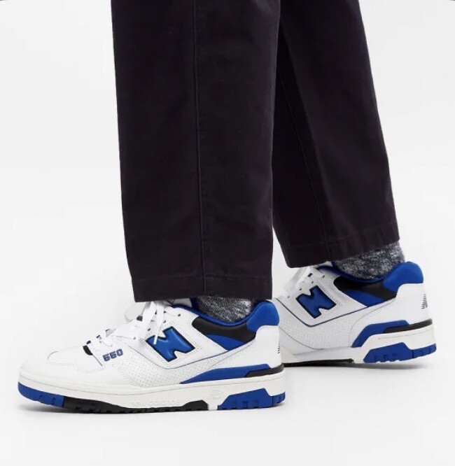 New Balance 550 White Team Blue Mens Size 12 ( BB550SN1) Royal | eBay