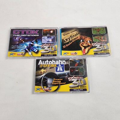 Extreme 3D PC Games GTOK The Defender, Axy Snake, Autobahn Total