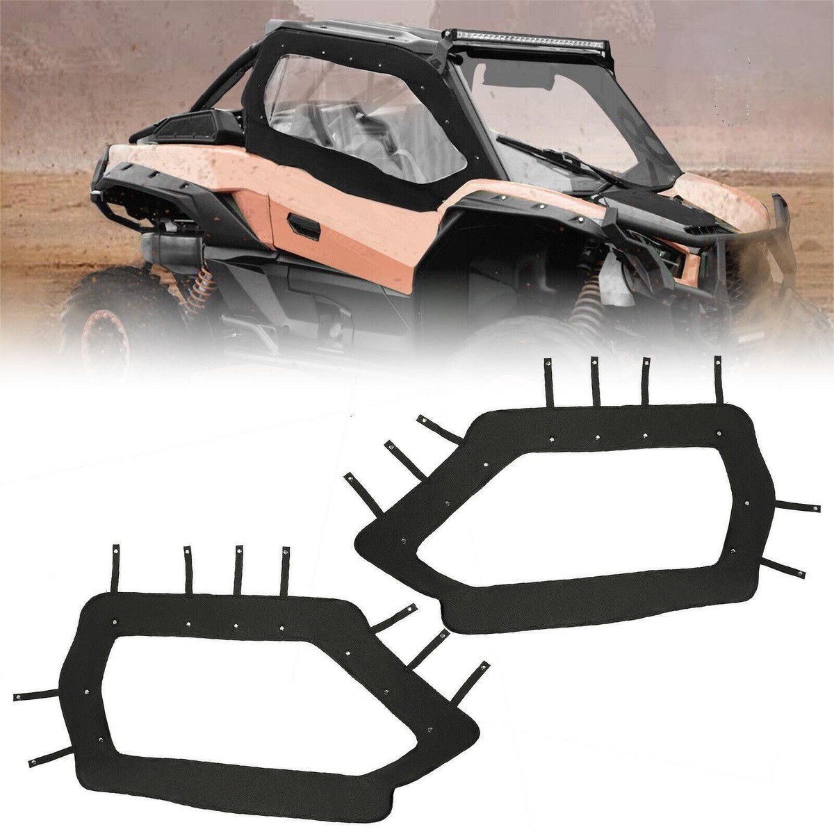 Soft Upper Doors Windows Set for 2020-2025 Kawasaki Teryx KRX 1000