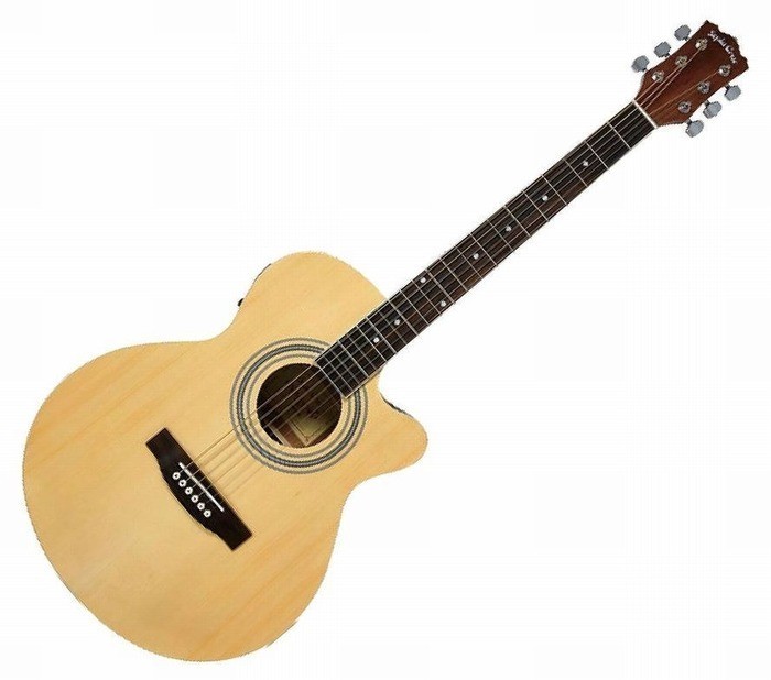 Electric Acoustic Guitar Sepia Crue EAW-01/N Natural Color with
