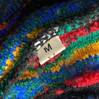 COOGI 3D knit sweater wool M size black good condition | eBay