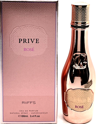 RIIFFS PRIVE ROSE EAU DE PARFUM SPRAY FOR WOMEN 3.4 Oz / 100 ml