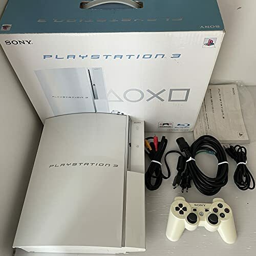 PLAYSTATION 3 (80GB) Ceramic White PS3 SONY game Console box set