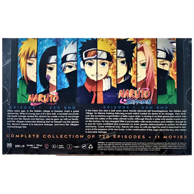 Naruto & Naruto Shippuden Complete Series Vol 1-720 End + 11