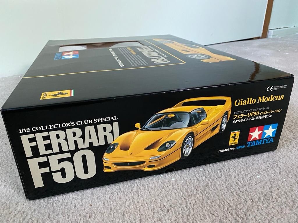 1/12 scale TAMIYA Ferrari F50 Yellow Collector's Club Special NIB