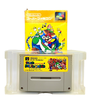 Nice SUPER MARIO WORLD Nintendo Super Famicom Japanese - Ships