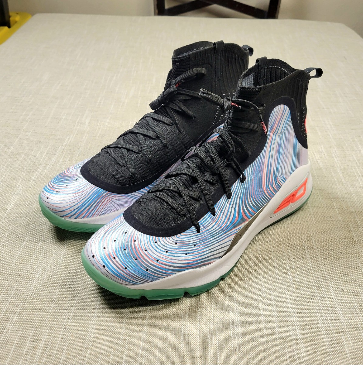 Under Armour Stephen Curry 4 More Magic Baskeball Shoes Blue White