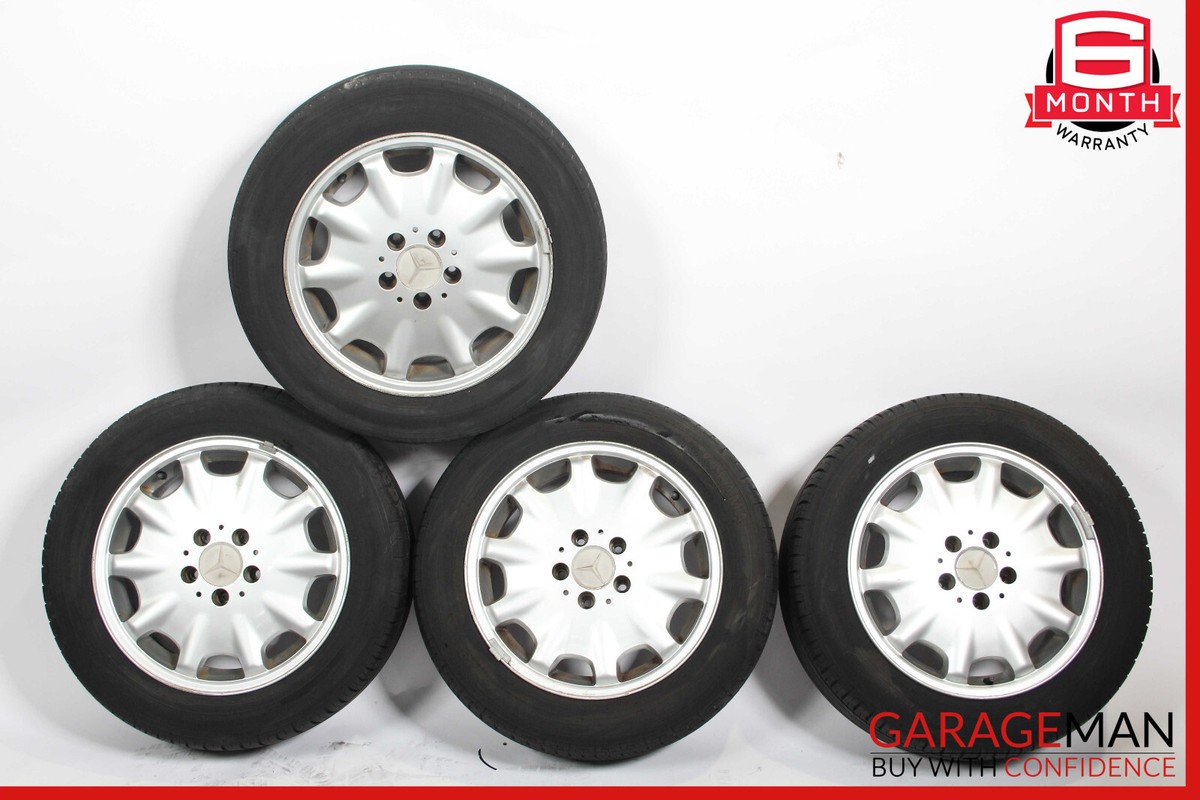 1995-1999 Mercedes W210 E320 E430 Complete Wheel Tire Rim Set of 4