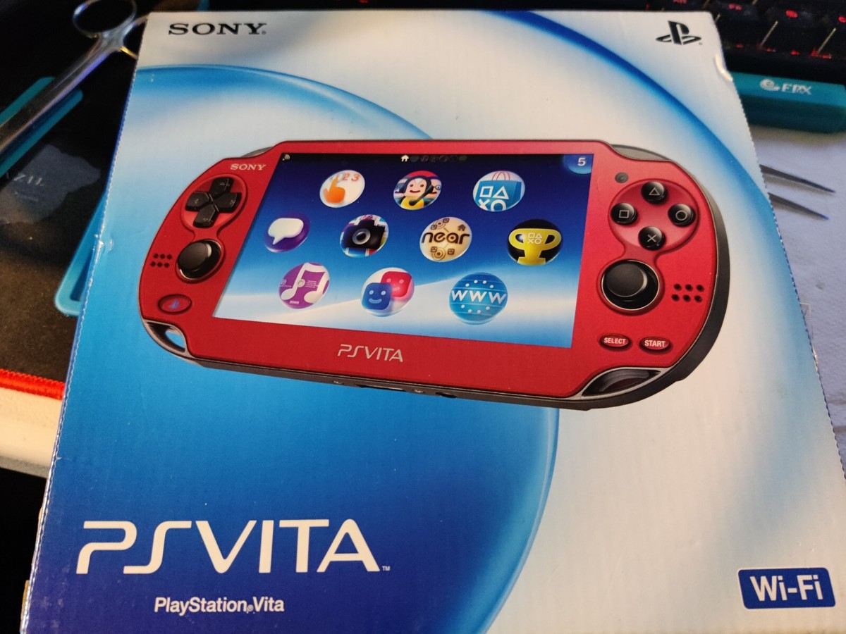 New Sony PS Vita PCH-1000 PCH-1100 PSV 1000 OLED Original Red WIFI