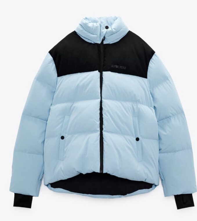 ZARA ウォーター＆ウィンドプルーフ SKI COLLECTION 黒 XS ZARA