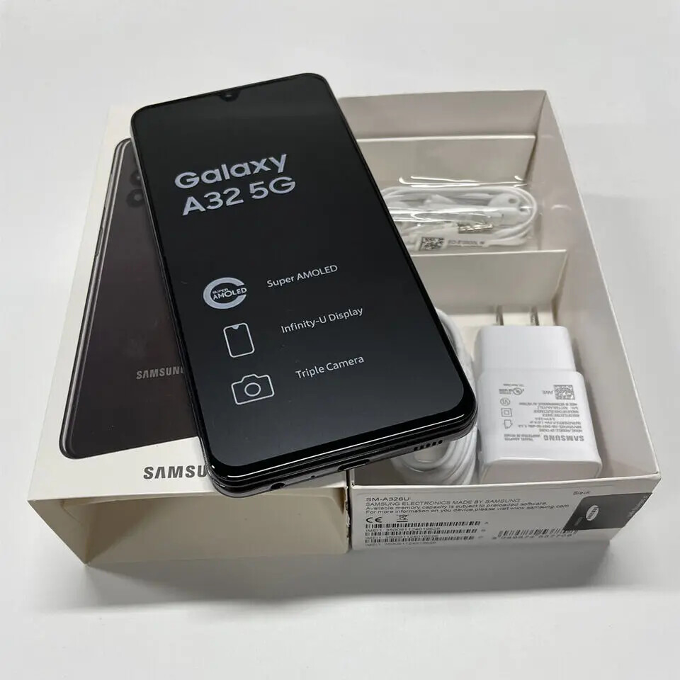 Samsung Galaxy A32 5G SM-A326U 64GB +4GB 48MP Unlocked Smartphone