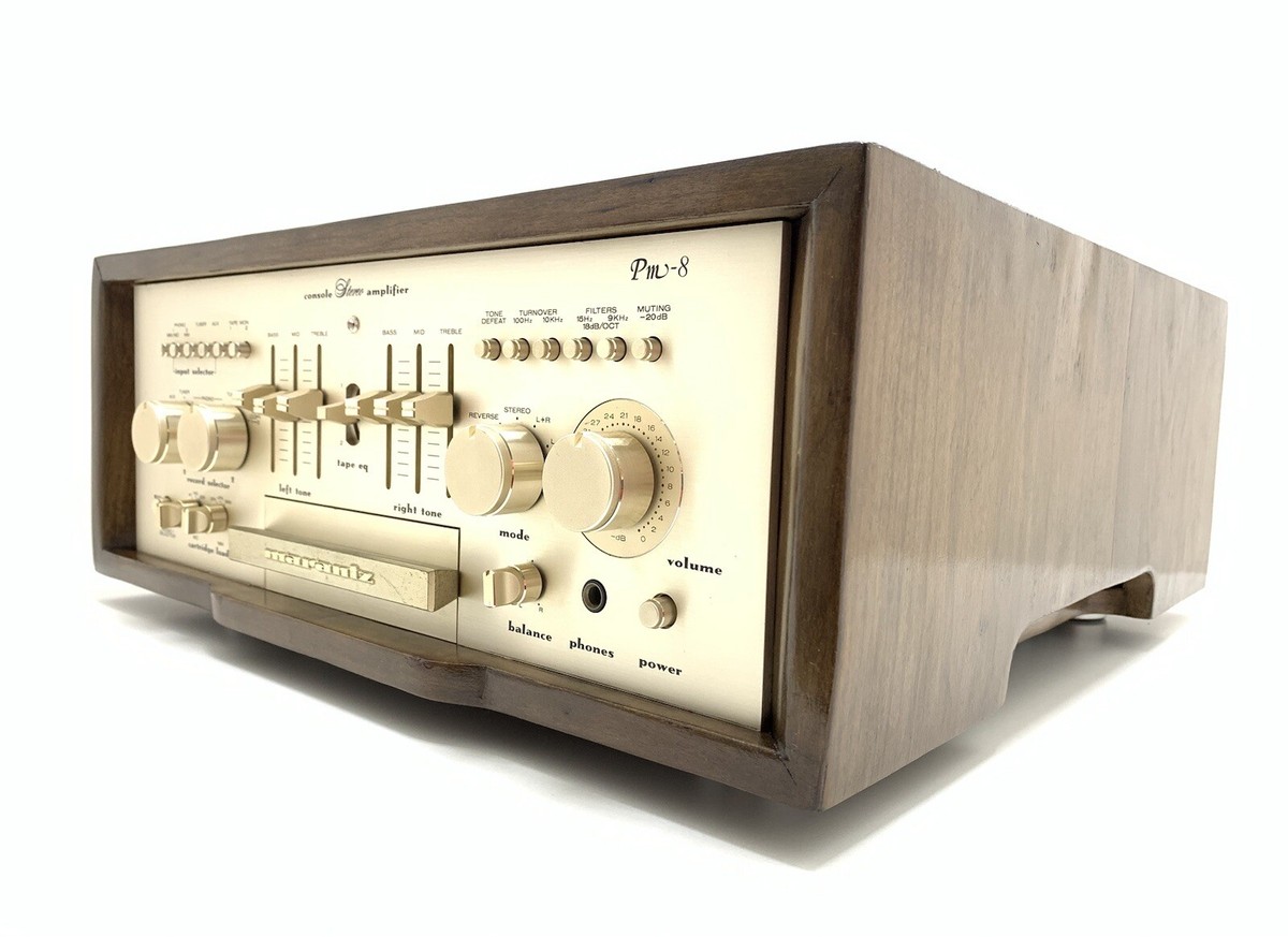 MARANTZ PM 8 Console Stereo Amplifier Vintage Wood BOX Refurbished