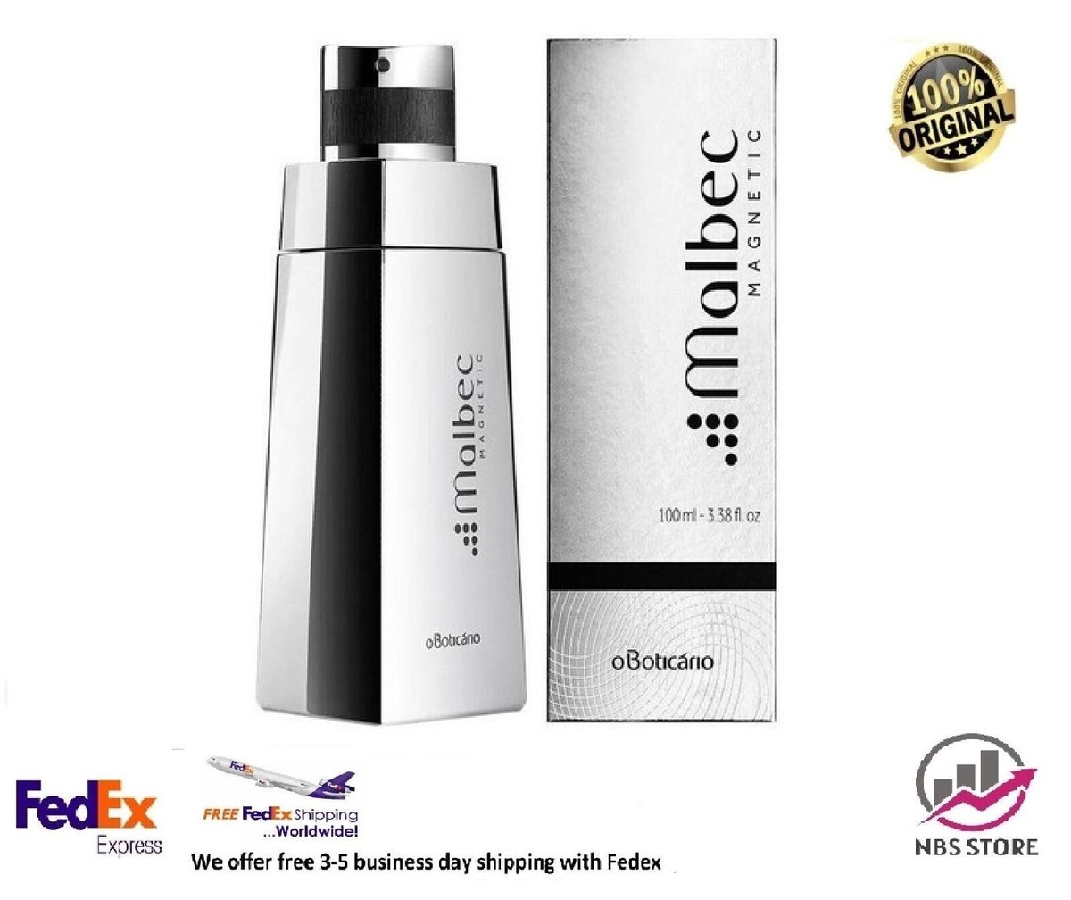 Boticario Malbec Magnetic Cologne Deodorant For Men - 100ml 3.38oz