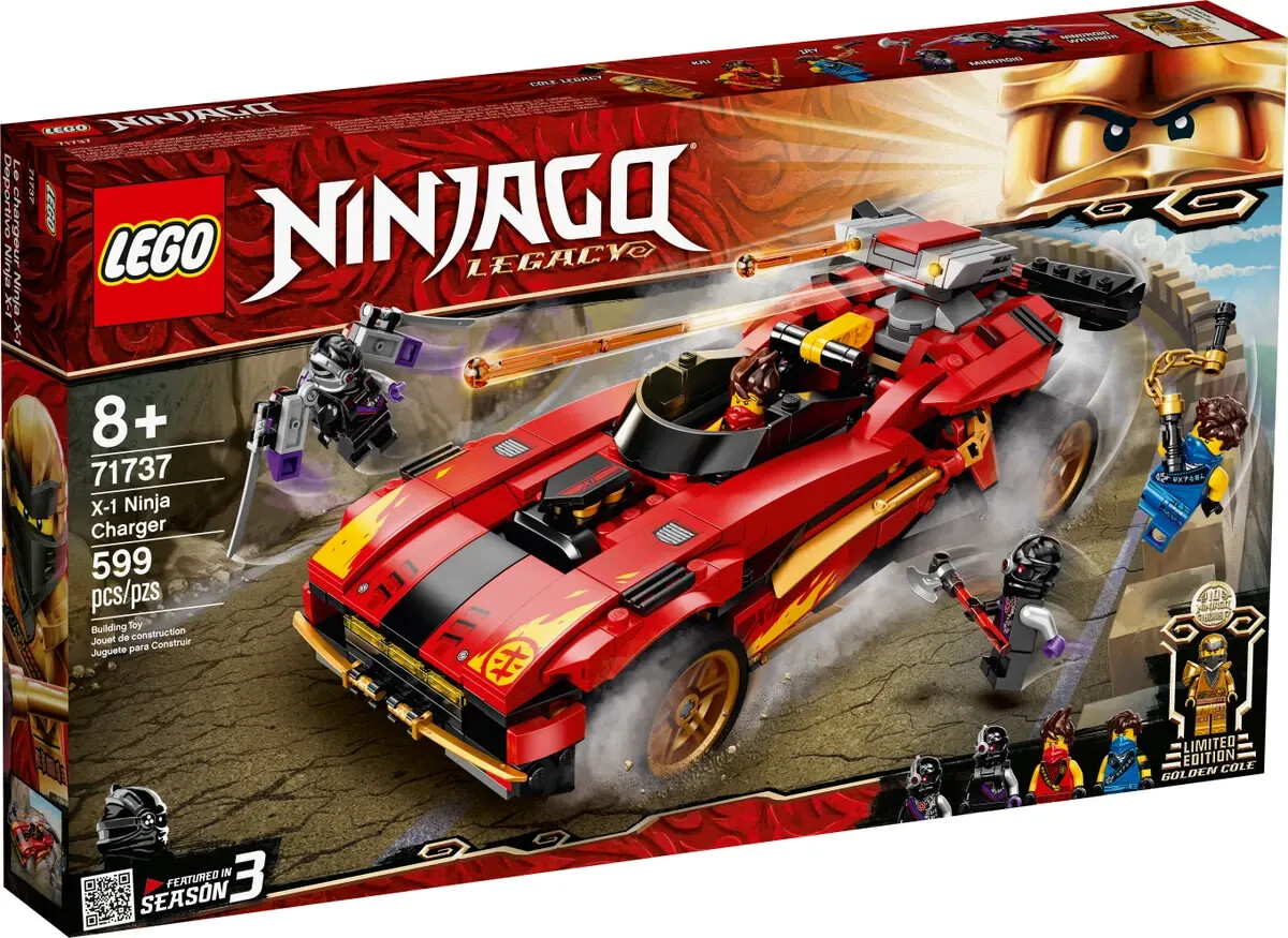 Lego X-1 Ninja Charger 71737 NINJAGO Minifigure Building Set