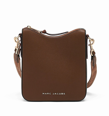 Marc Jacobs Drifter Swing Pack Crossbody Cognac Pebble Leather Bag