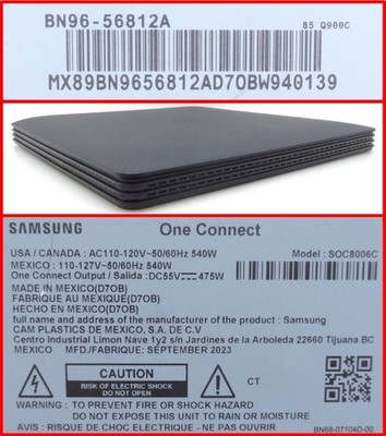 Samsung QN85QN900CFXZA One Connect BN96-56812A - TESTED - NO CORDS