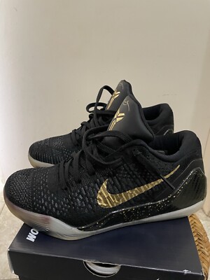Nike Kobe IX 9 Elite Low iD Size 8.5 Black/Gold RARE 677992-997 | eBay
