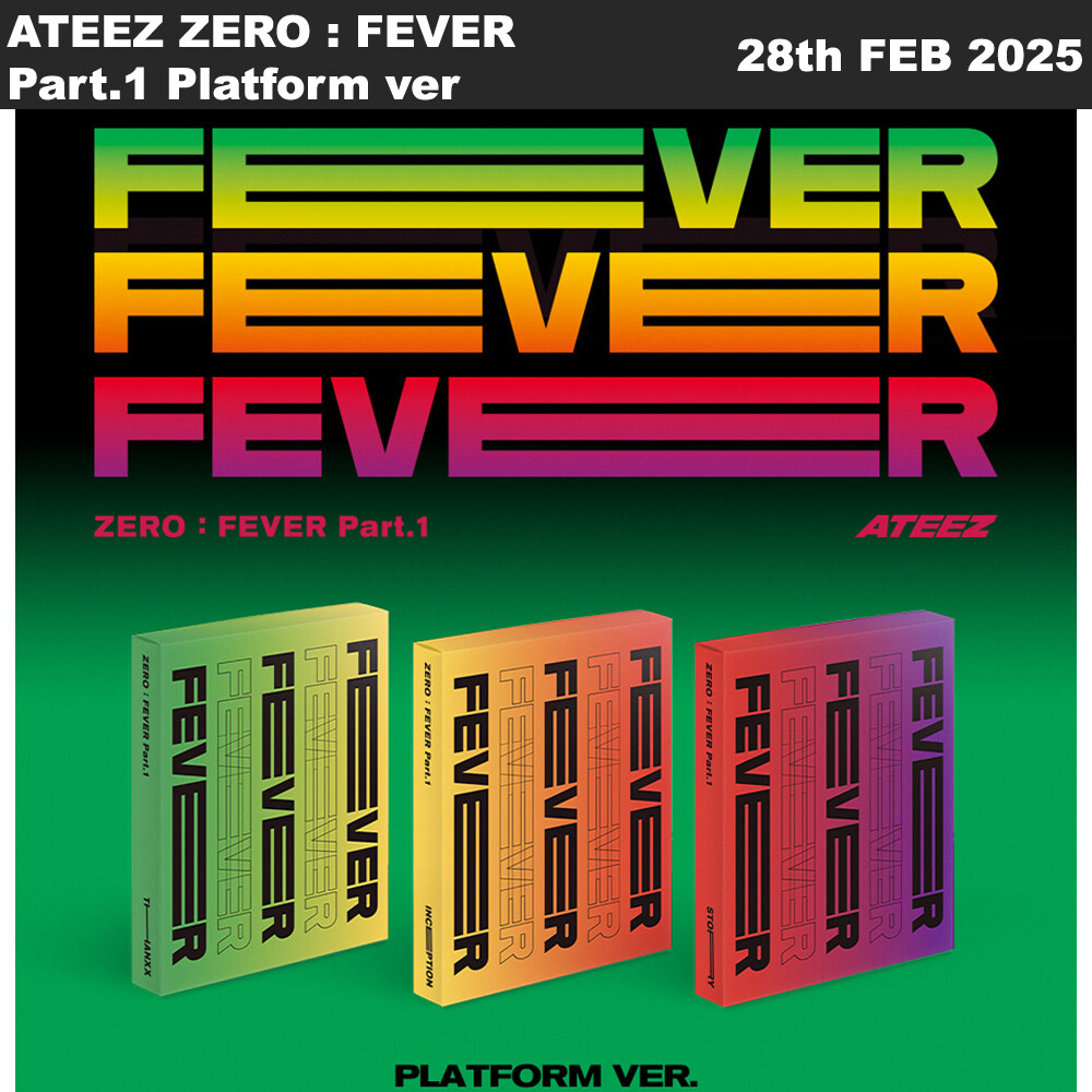 ATEEZ ZERO : FEVER Part.1 Platform ver QR+Photocard+Etc+Tracking