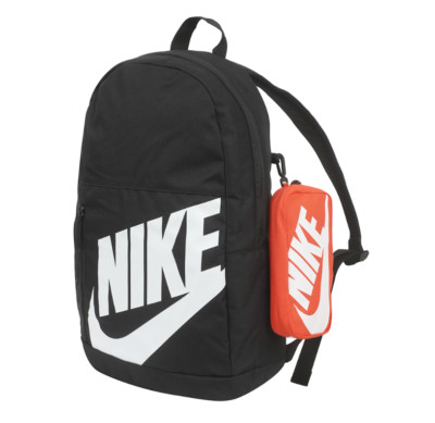 Nike Elemental Backpack Junior Sports Bag Casual Travel 20L Black