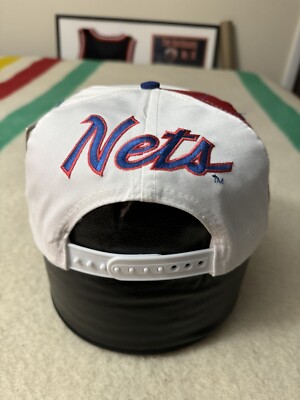 Vintage 90s Sports Specialties New Jersey Nets Backscript SnapBack