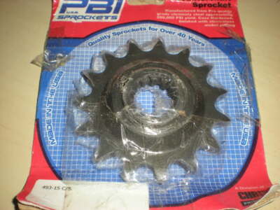 PBI Front Sprocket 493-15 C/S, 1986 1987 Kawasaki ZX1000 A, Ninja