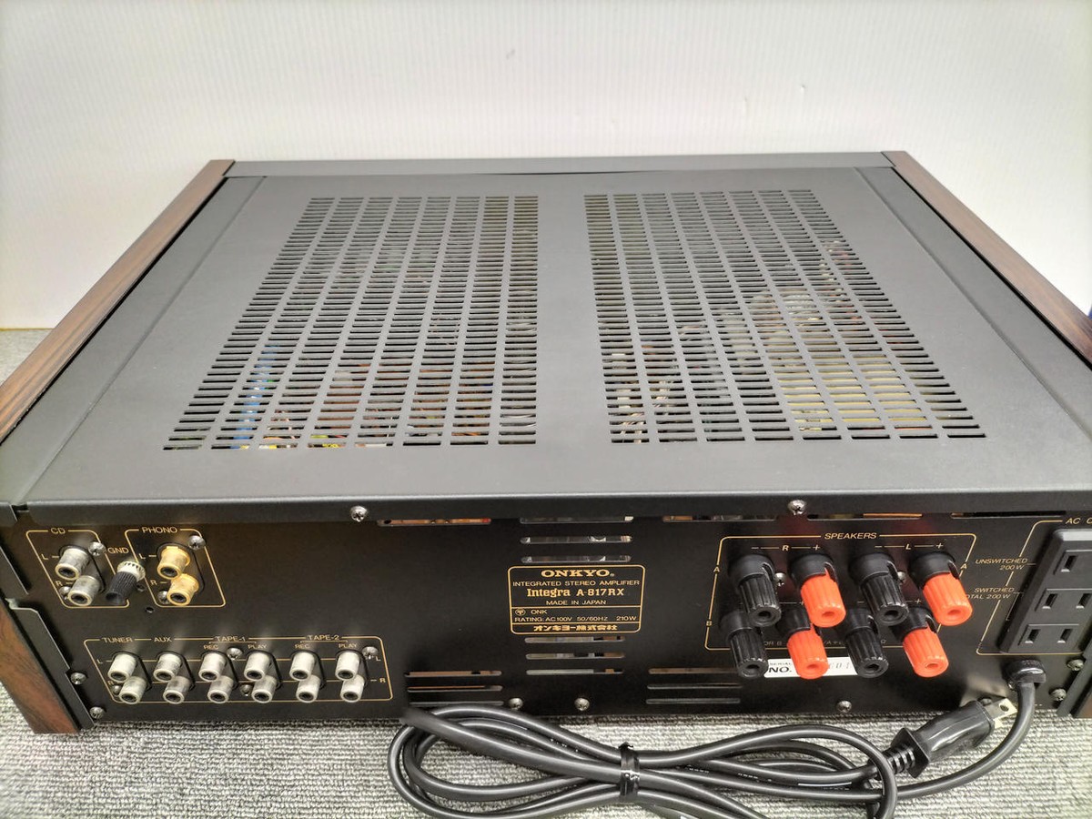 ONKYO: INTEGRA A-817RX | Stereo Integrated Amplifier Manual in
