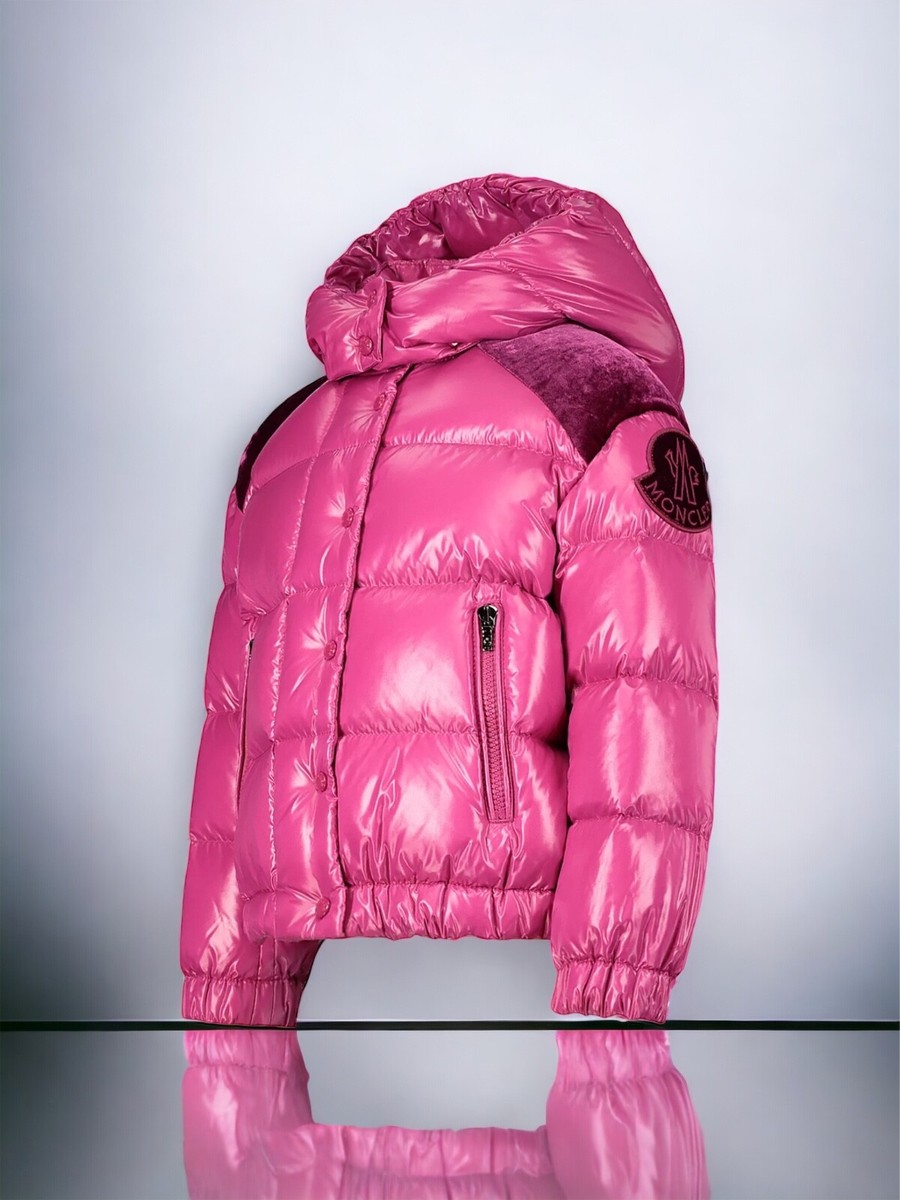 Moncler Enfant Authentic Down Jacket Chouette Fuchsia For Girls