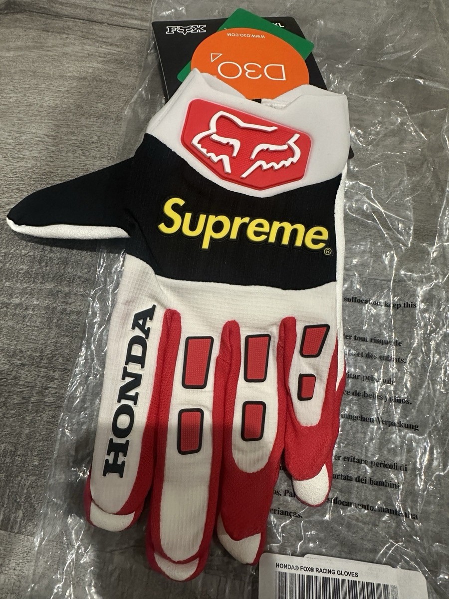 Supreme Honda Fox Racing Gloves Red Size XL FW19 | eBay