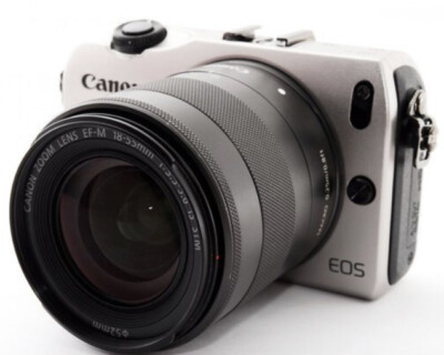 Canon EOS M mirrorless digital camera silver Ef-m 18-55mm Lens