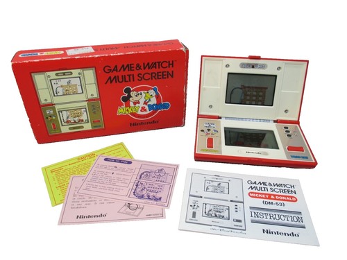 GAME & WATCH NINTENDO MICKEY & DONALD MULTI SCREEN VINTAGE JAPAN