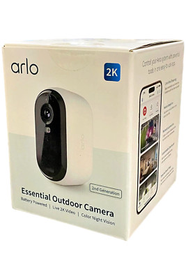Arlo VMC3050 2nd Gen 2K Outdoor Wireless Security Camera White | eBay