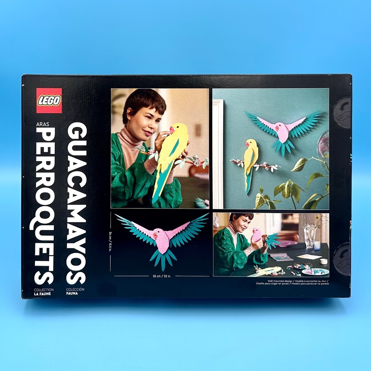 LEGO Art: The Fauna Collection Macaw Parrots Birds (31211) Wall