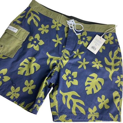 Birdwell 311 White Tips Board Shorts Size 29 USA-Made Limited