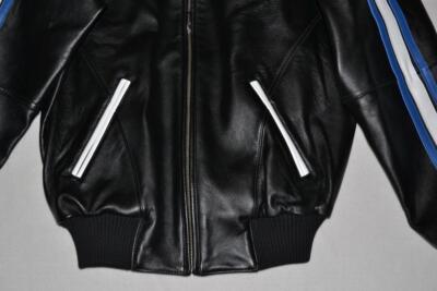 AUTHENTIC Pelle Pelle Men's LEATHER Jacket WORLD TOUR BLACK BLUE