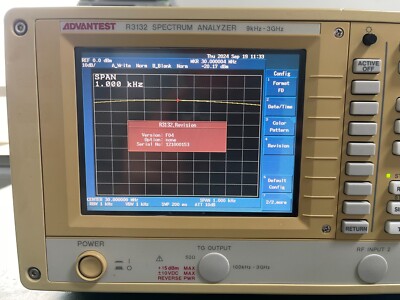 Advantest R3132 Spectrum Analyzer 9KHz - 3GHz | eBay