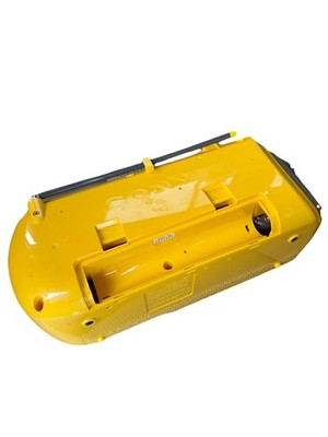 Vtg 1990s Sony Cfm-104 Yellow Cassette Tape Player Stereo Boombox