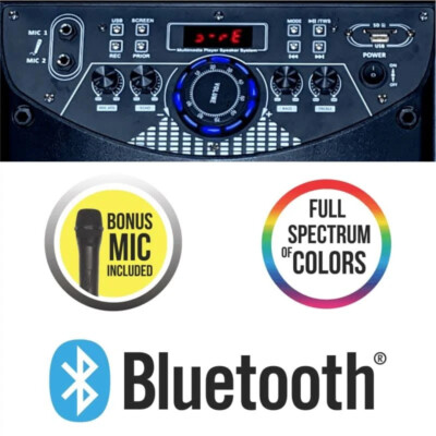 Supersonic IQ-5910DJWK 2 x 10” Speaker System with 14” Touch