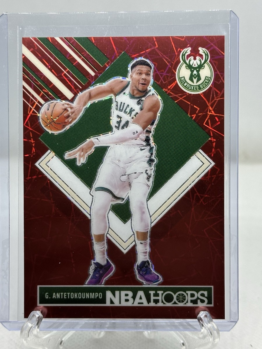 2024-25 NBA Hoops Giannis Antetokounmpo Tribute #285 Red Lazer